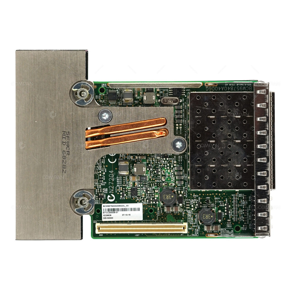 XGRFF DELL BROADCOM 57840S  QUAD PORT 10GBPS SFP+ NETWORK DAUGHTER